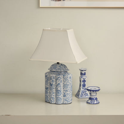 Floral Bird Jar Table Lamp