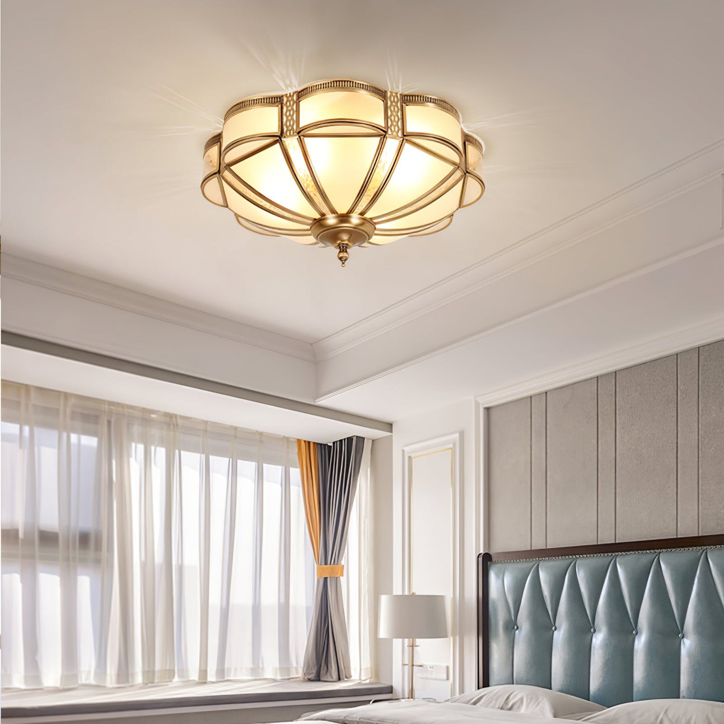 Floral Brass Ceiling-mounted light Ceiling Lamp