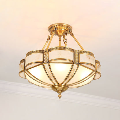 Floral Brass Ceiling-mounted light Ceiling Lamp