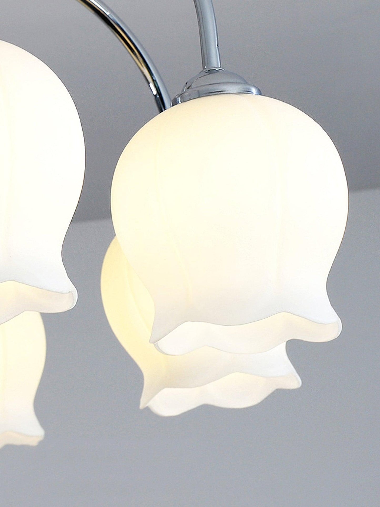 Floral Glass Overhead light Ceiling Lamp