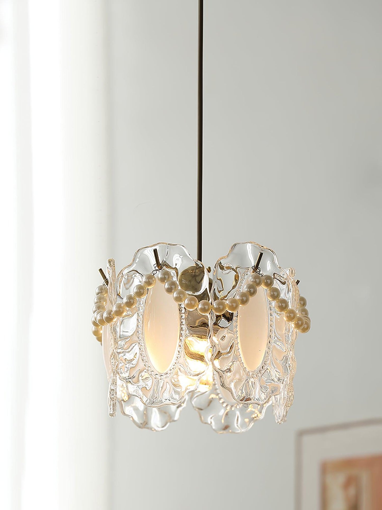 Floral Glass Houselight Pendant Lamp