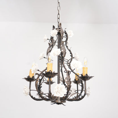 Florentine Rose Garden Ceiling fixture Chandelier