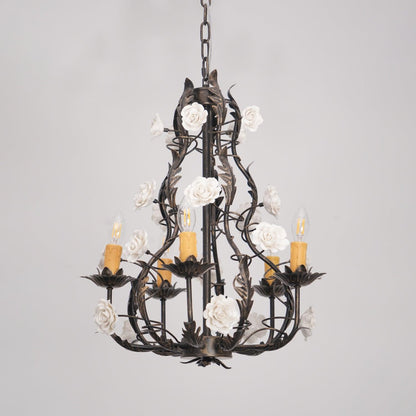 Florentine Rose Garden Ceiling fixture Chandelier