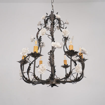 Florentine Rose Garden Ceiling fixture Chandelier