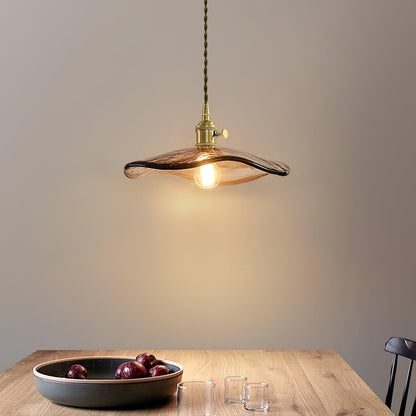 Flower Petal Glass Houselight Pendant Light