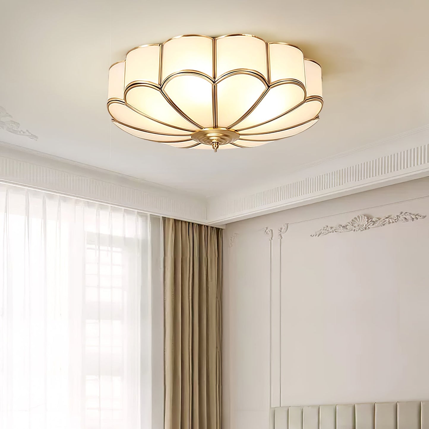 Flower Shape Glass Recessed Ceiling-mounted light Ceiling Light