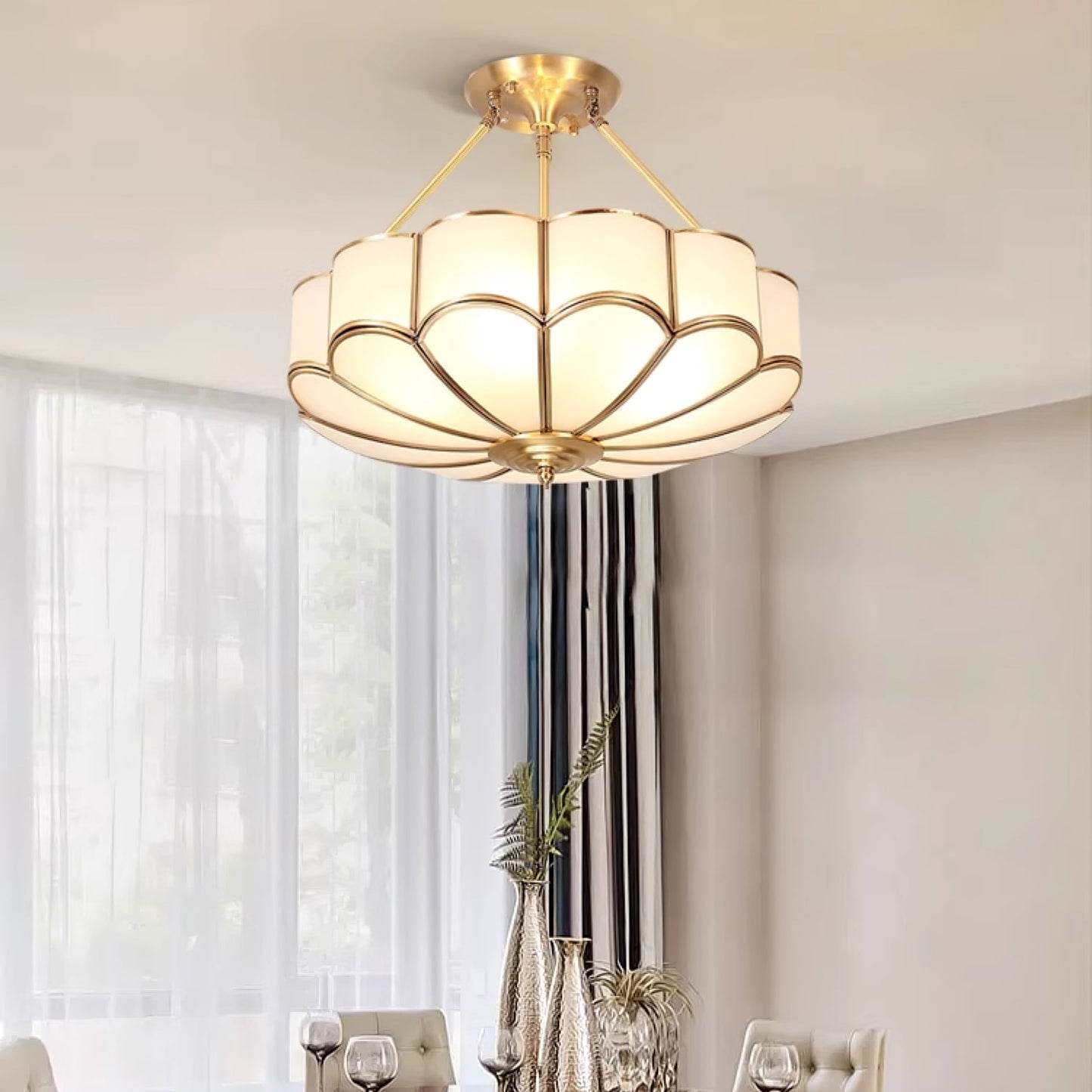 Flower Shape Glass Ceiling fixture Ceiling Light