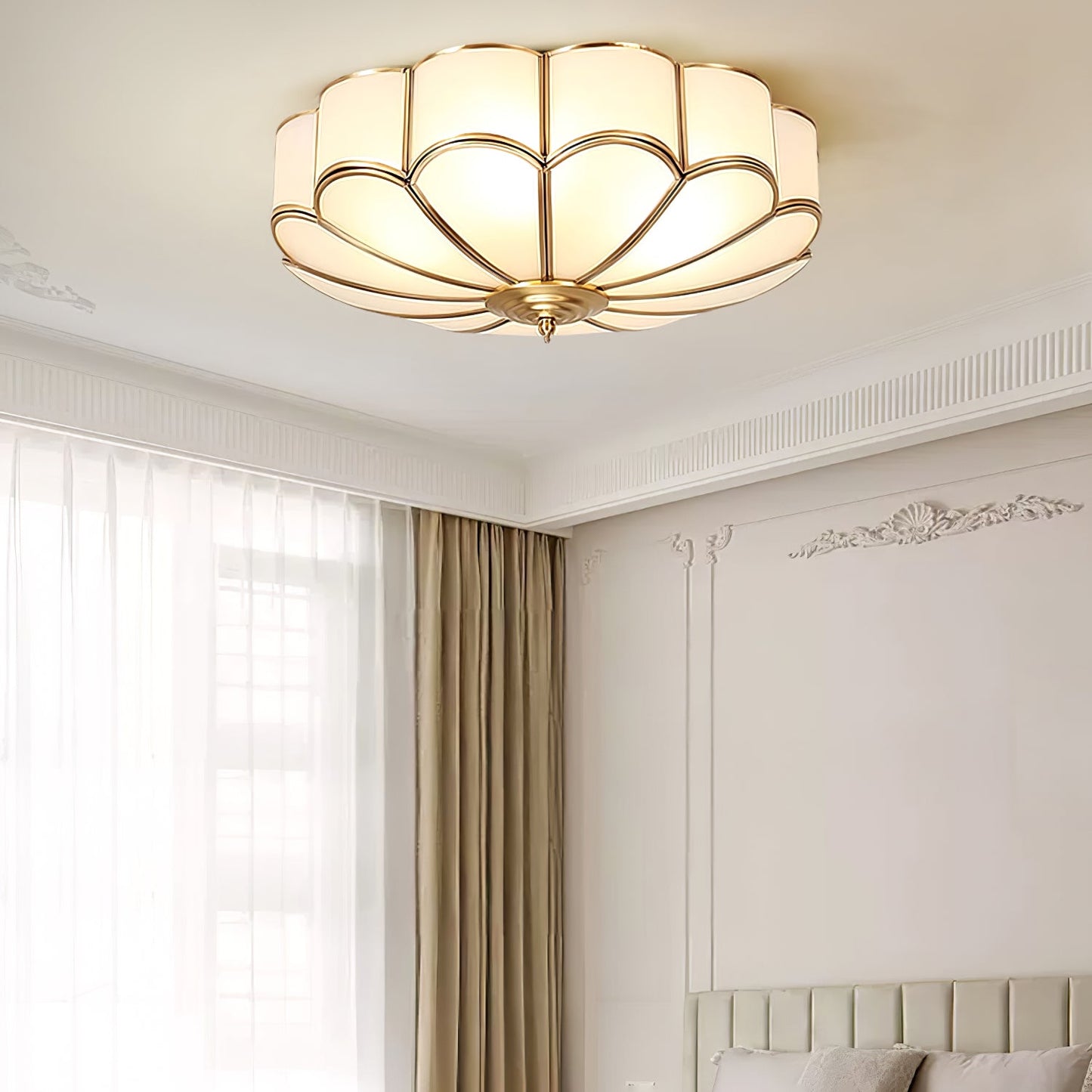 Flower Shape Glass Recessed Ceiling-mounted light Ceiling Light