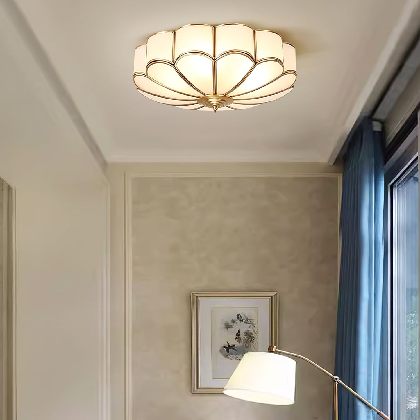 Flower Shape Glass Recessed Ceiling-mounted light Ceiling Light