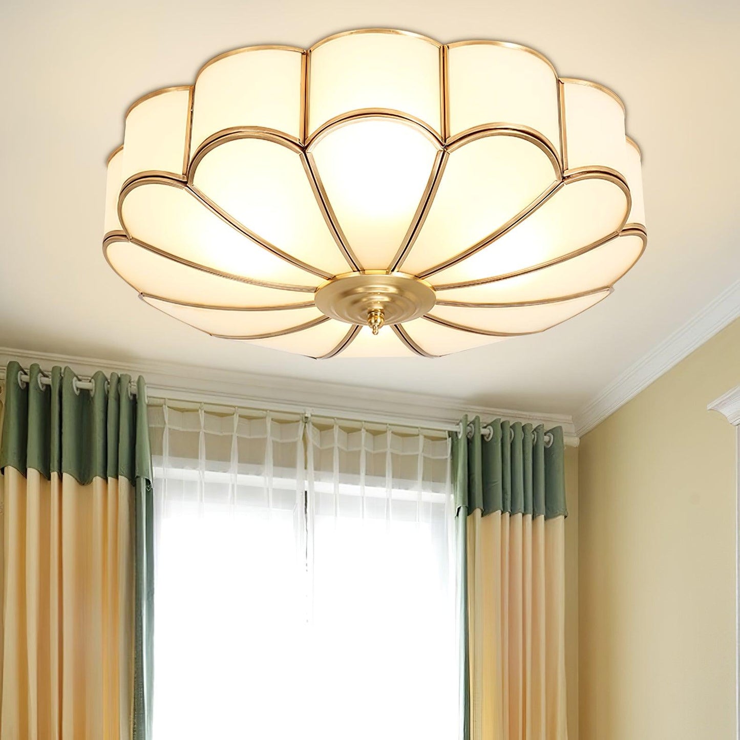 Flower Shape Glass Recessed Ceiling-mounted light Ceiling Light