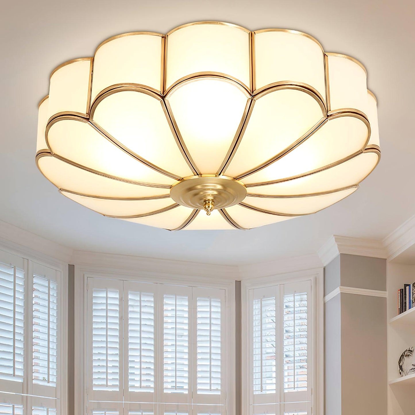 Flower Shape Glass Recessed Ceiling-mounted light Ceiling Light