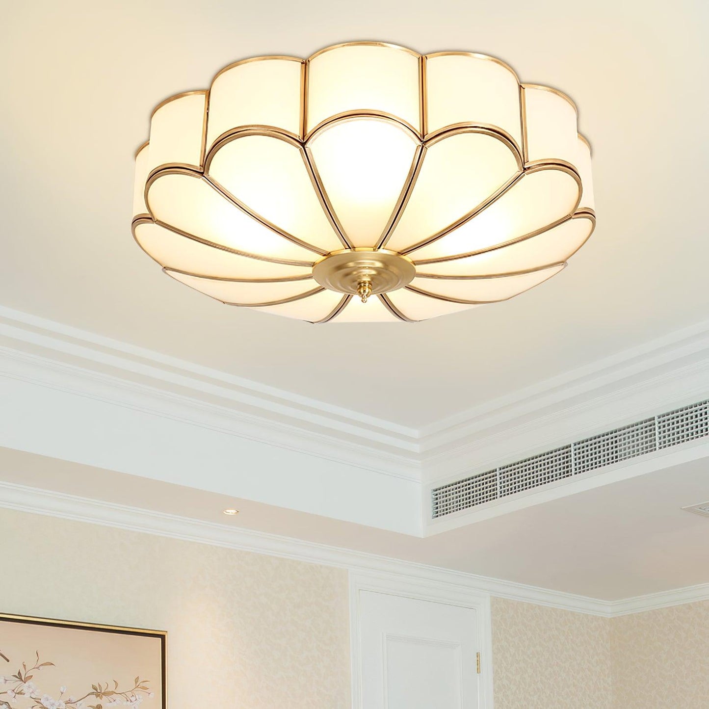 Flower Shape Glass Recessed Ceiling-mounted light Ceiling Light