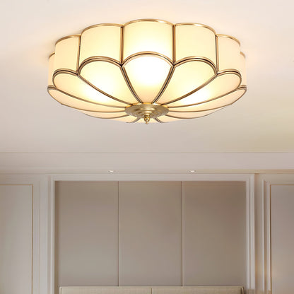 Flower Shape Glass Recessed Ceiling-mounted light Ceiling Light