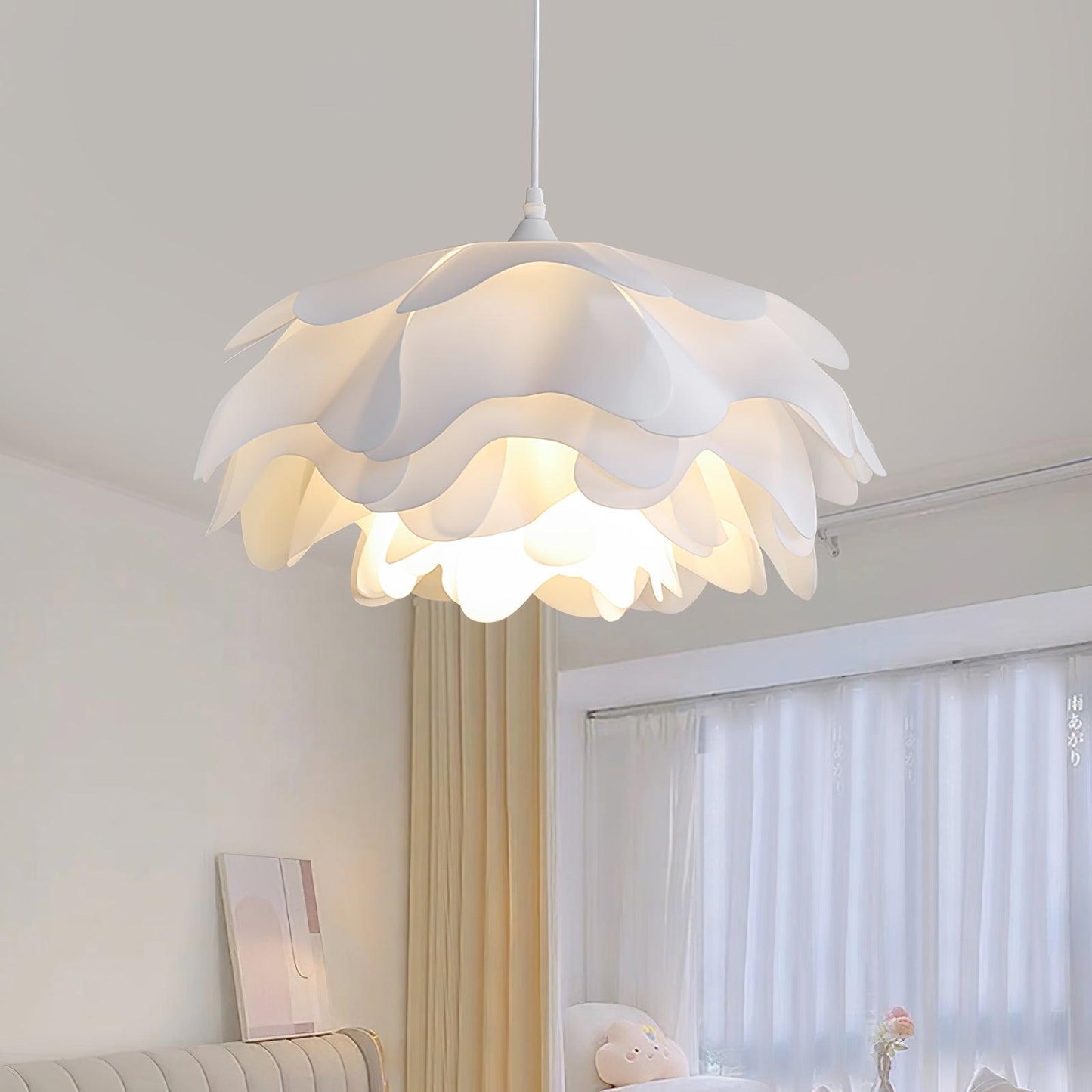 Flower Shaped White Hanging light Pendant Lamp