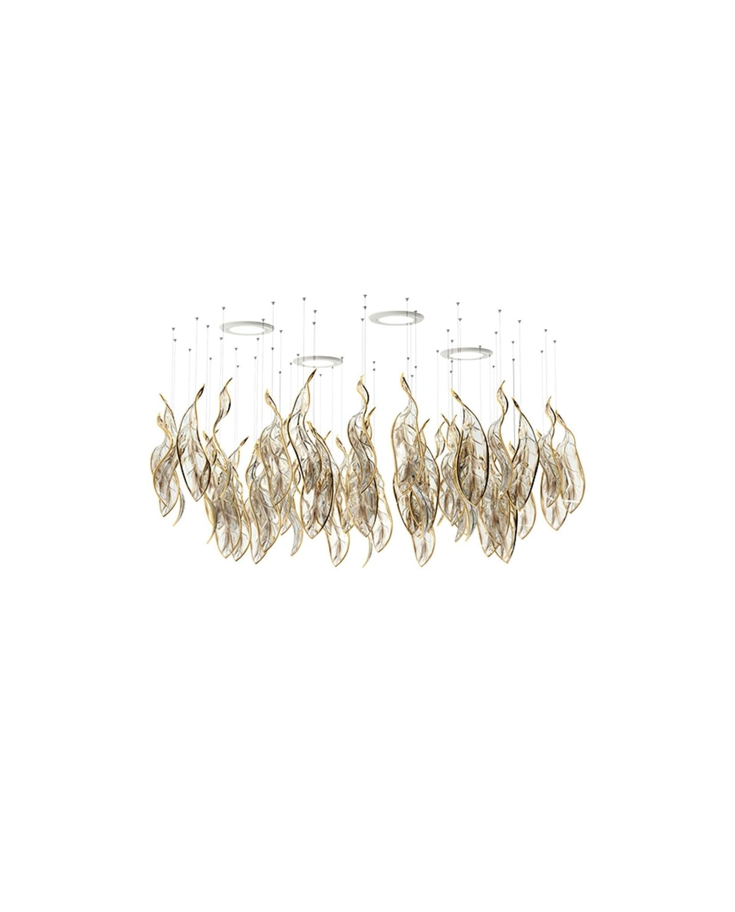 Fluttering Leaves Candelabrum Chandelier