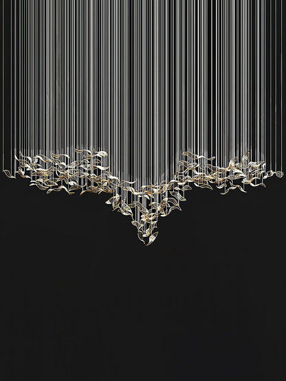 Fluttering Leaves Candelabrum Chandelier