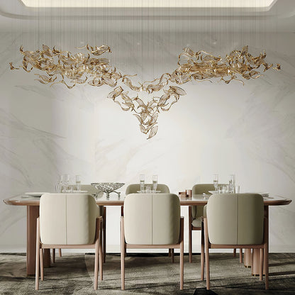 Fluttering Leaves Candelabrum Chandelier