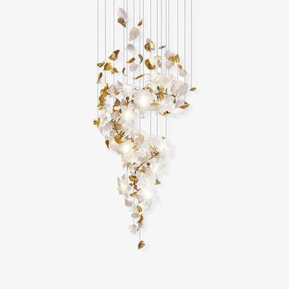 Flying Flowers Fluttering Gasolier Chandelier