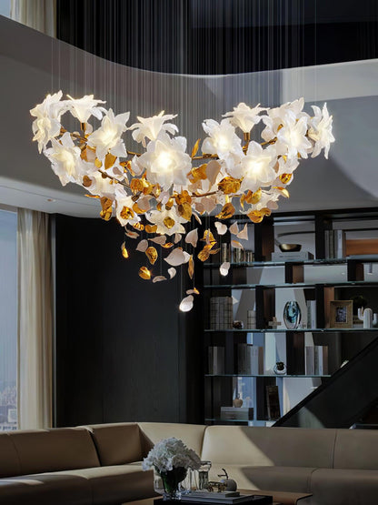 Flying Flowers Fluttering Gasolier Chandelier