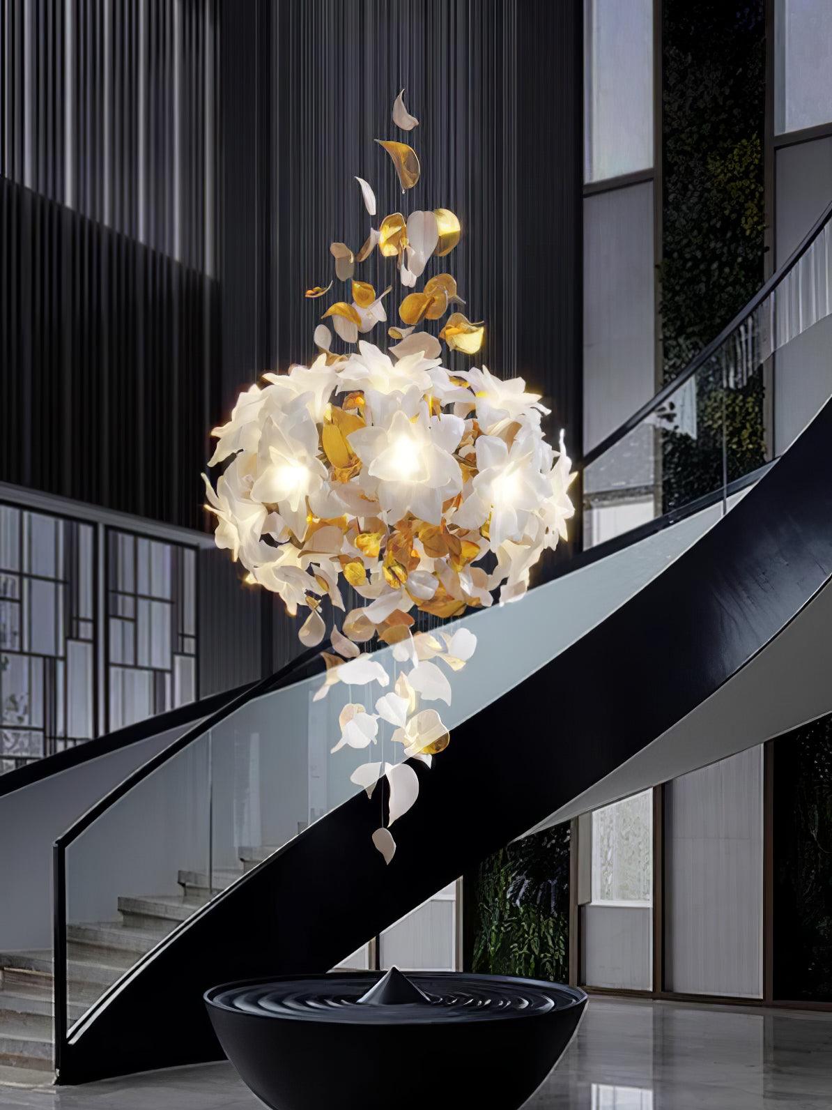 Flying Flowers Fluttering Gasolier Chandelier