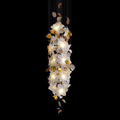 Flying Flowers Fluttering Gasolier Chandelier