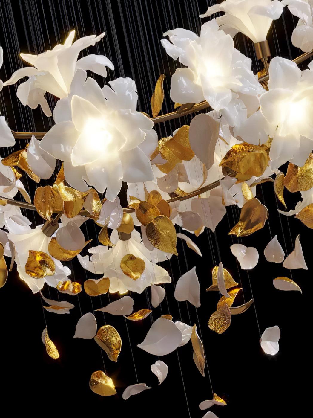 Flying Flowers Fluttering Gasolier Chandelier