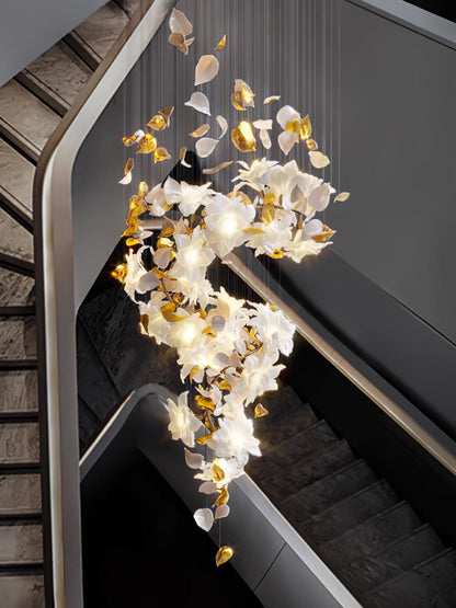 Flying Flowers Fluttering Gasolier Chandelier