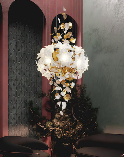 Flying Flowers Fluttering Gasolier Chandelier