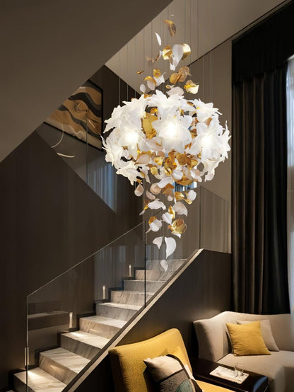 Flying Flowers Fluttering Gasolier Chandelier