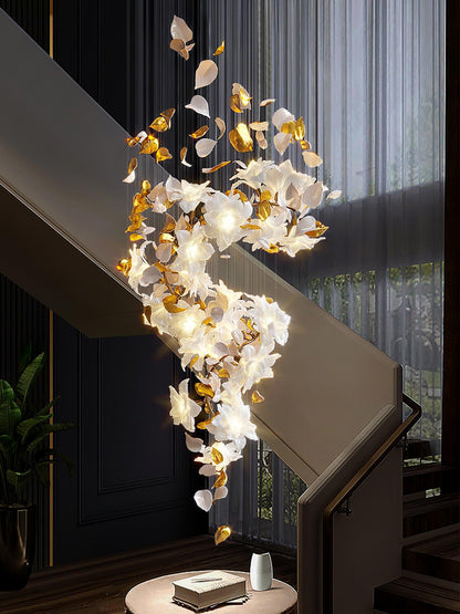 Flying Flowers Fluttering Gasolier Chandelier