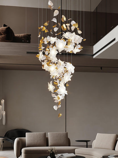 Flying Flowers Fluttering Gasolier Chandelier