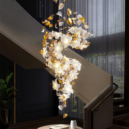 Flying Flowers Fluttering Gasolier Chandelier