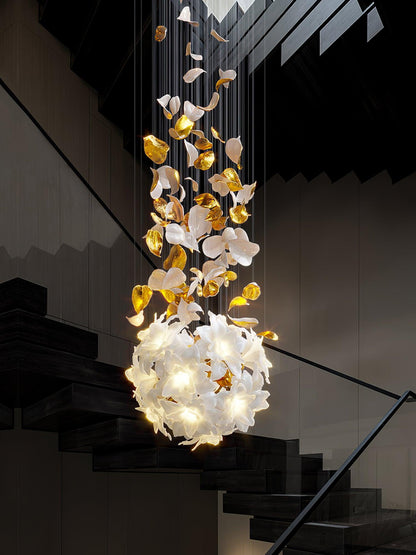 Flying Flowers Fluttering Gasolier Chandelier