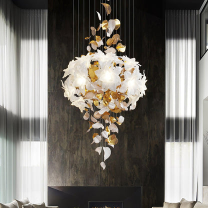 Flying Flowers Fluttering Gasolier Chandelier