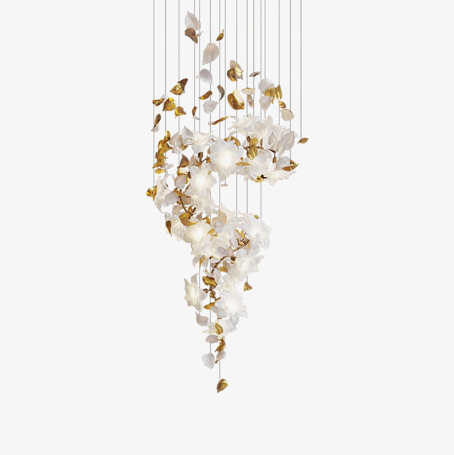 Flying Flowers Fluttering Gasolier Chandelier