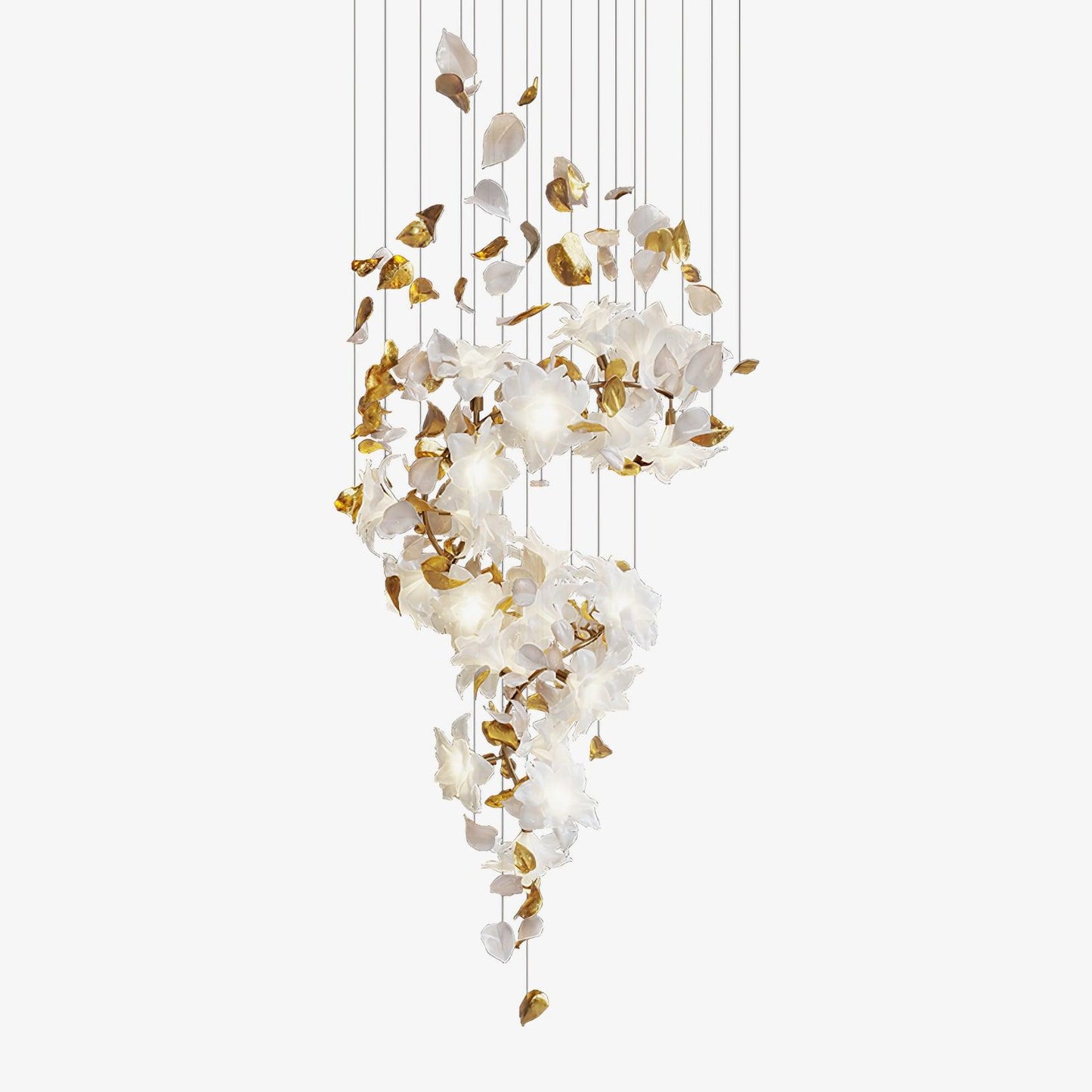 Flying Flowers Fluttering Gasolier Chandelier