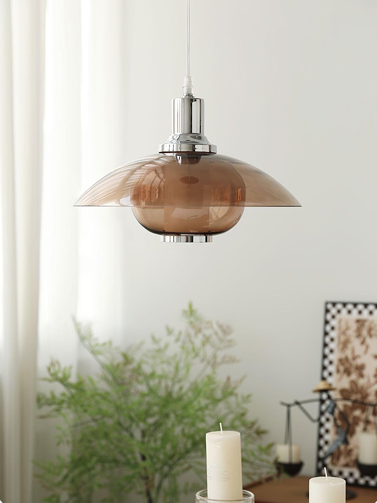 Flying Saucer Chrome Ceiling light fitting Pendant Light