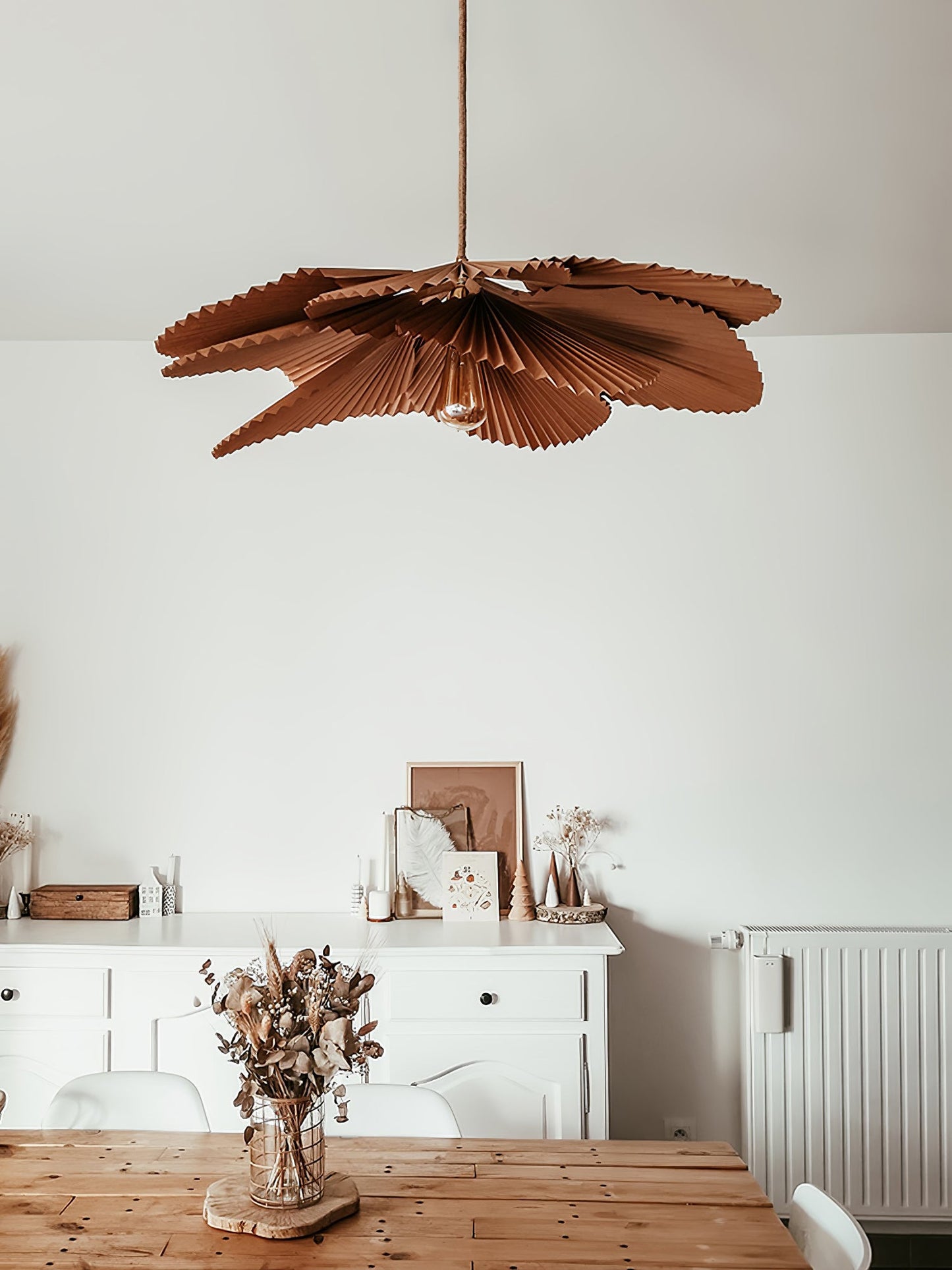 Folded Leaf Lotus Hanging light Pendant Lamp