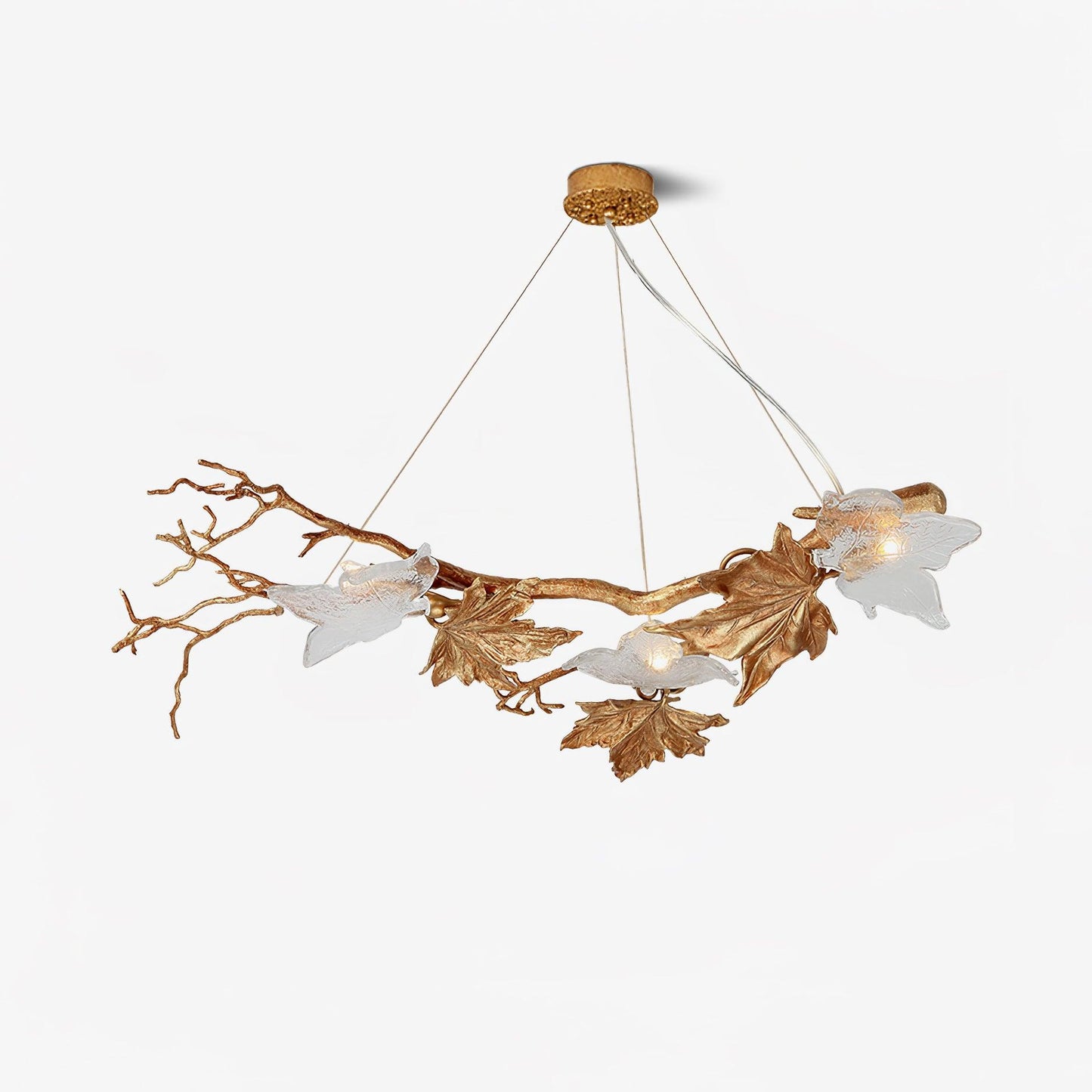 Folio Branch Brass Pendant light Chandelier