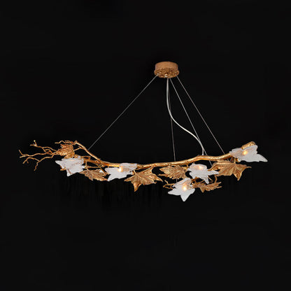 Folio Branch Brass Pendant light Chandelier