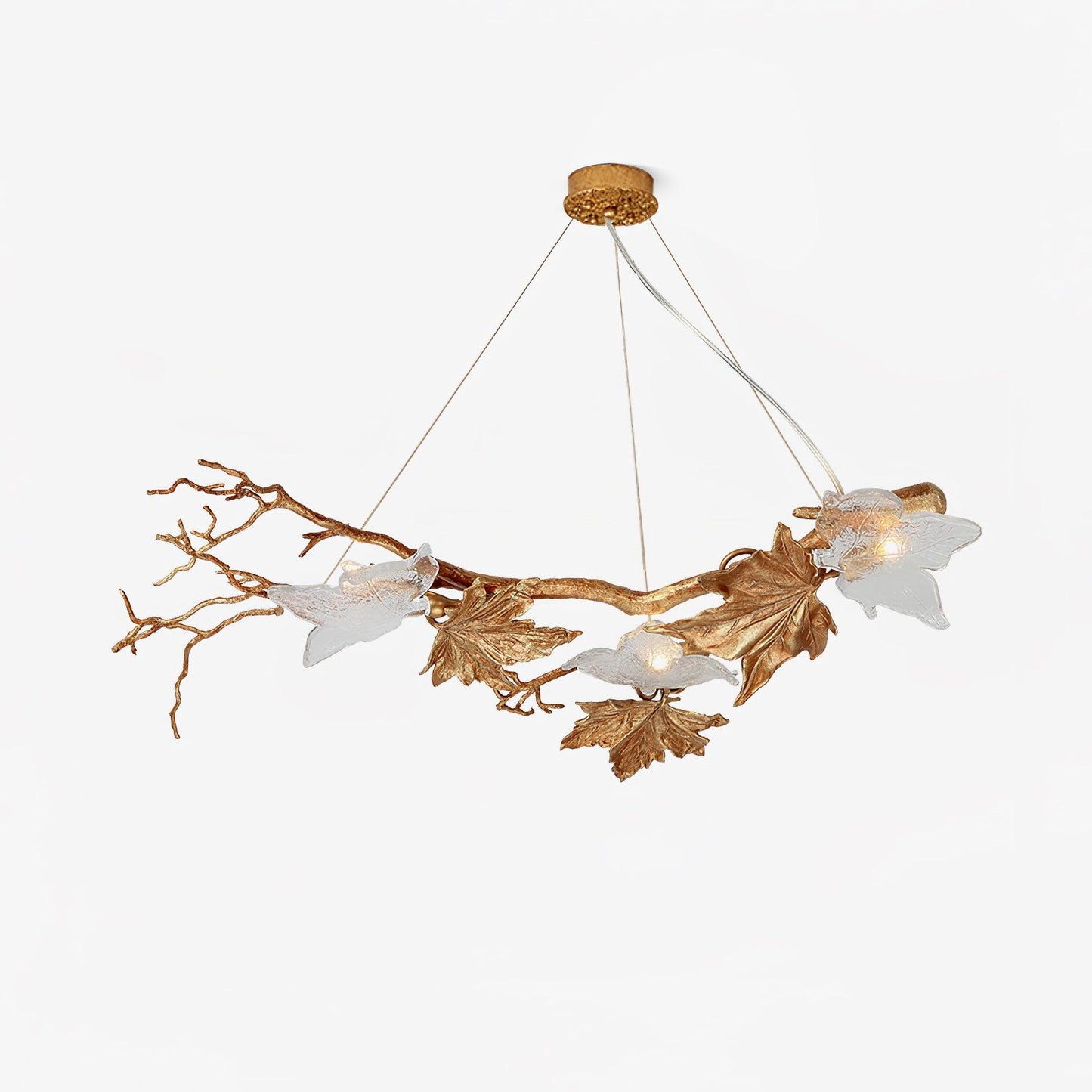 Folio Branch Brass Pendant light Chandelier