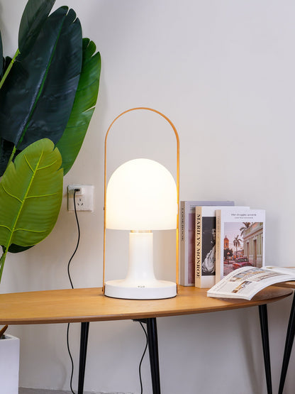 Portable Glass Charging Bedside lamp Table Lamp