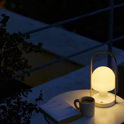 Portable Glass Charging Bedside lamp Table Lamp