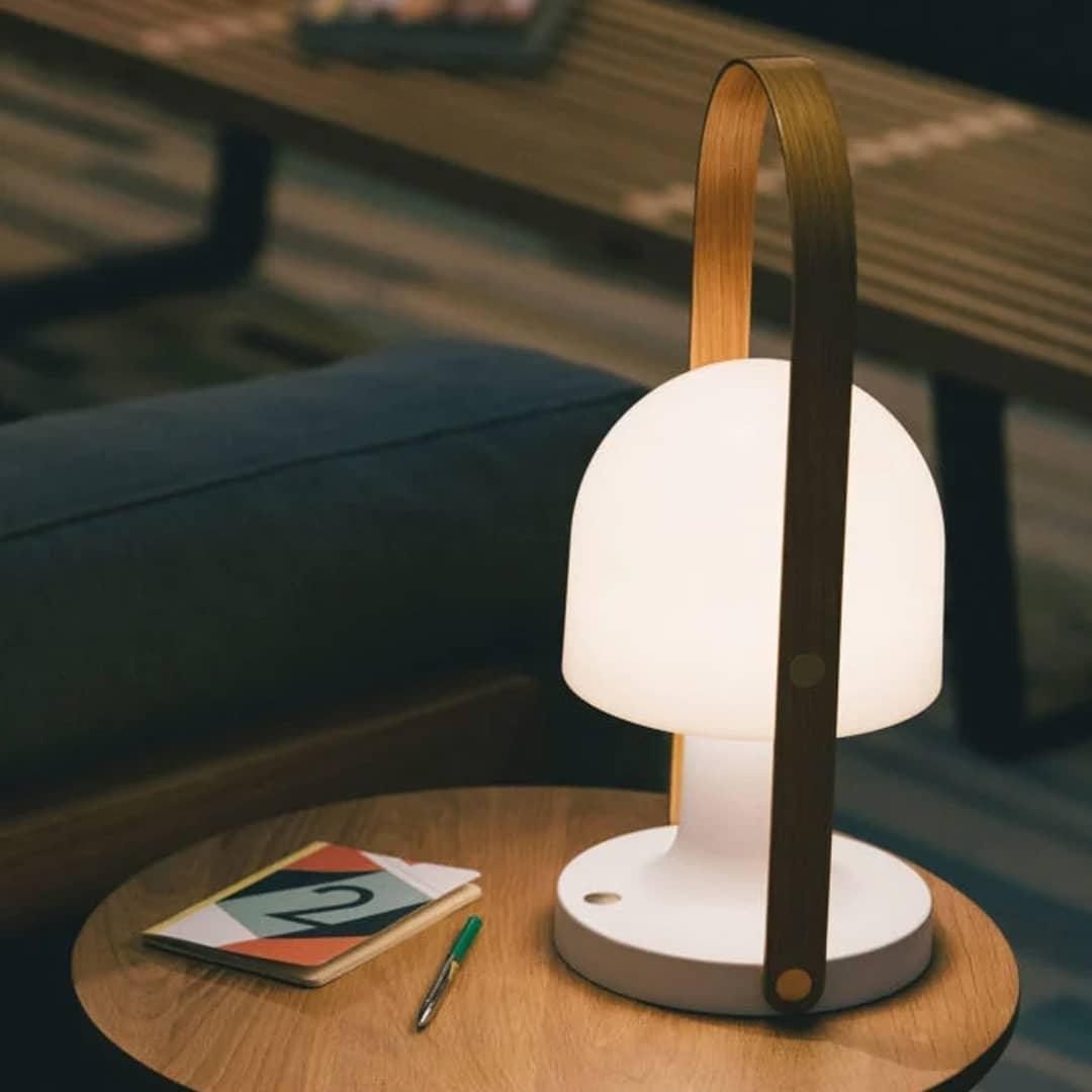 Portable Glass Charging Bedside lamp Table Lamp