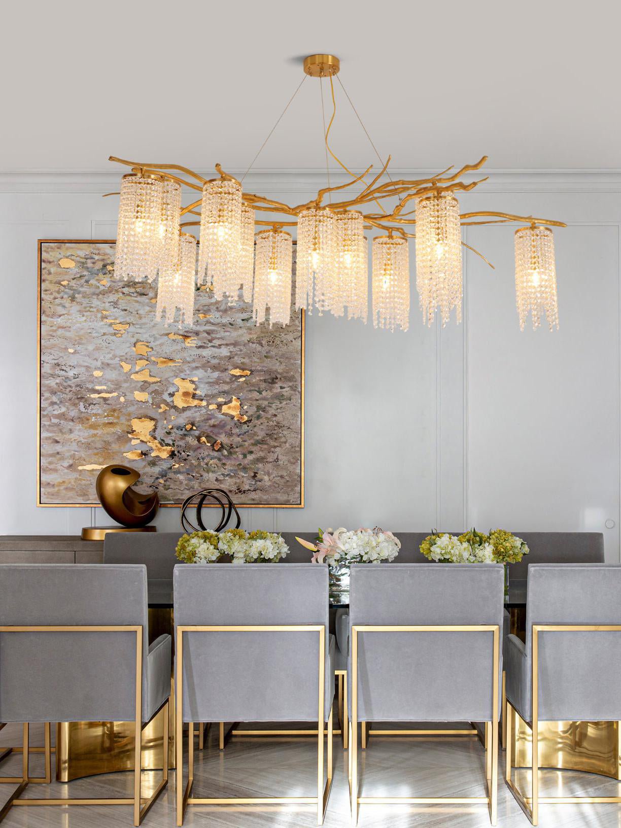 Forest Dawn Brass Pendant light Chandelier