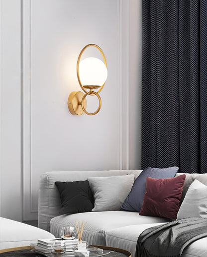 Fort Halo Gold Sconce Wall Light