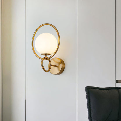 Fort Halo Gold Sconce Wall Light