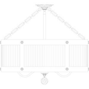 Framburg Astor 24 Inch 5 Light Semi Flush Mount Cp33903