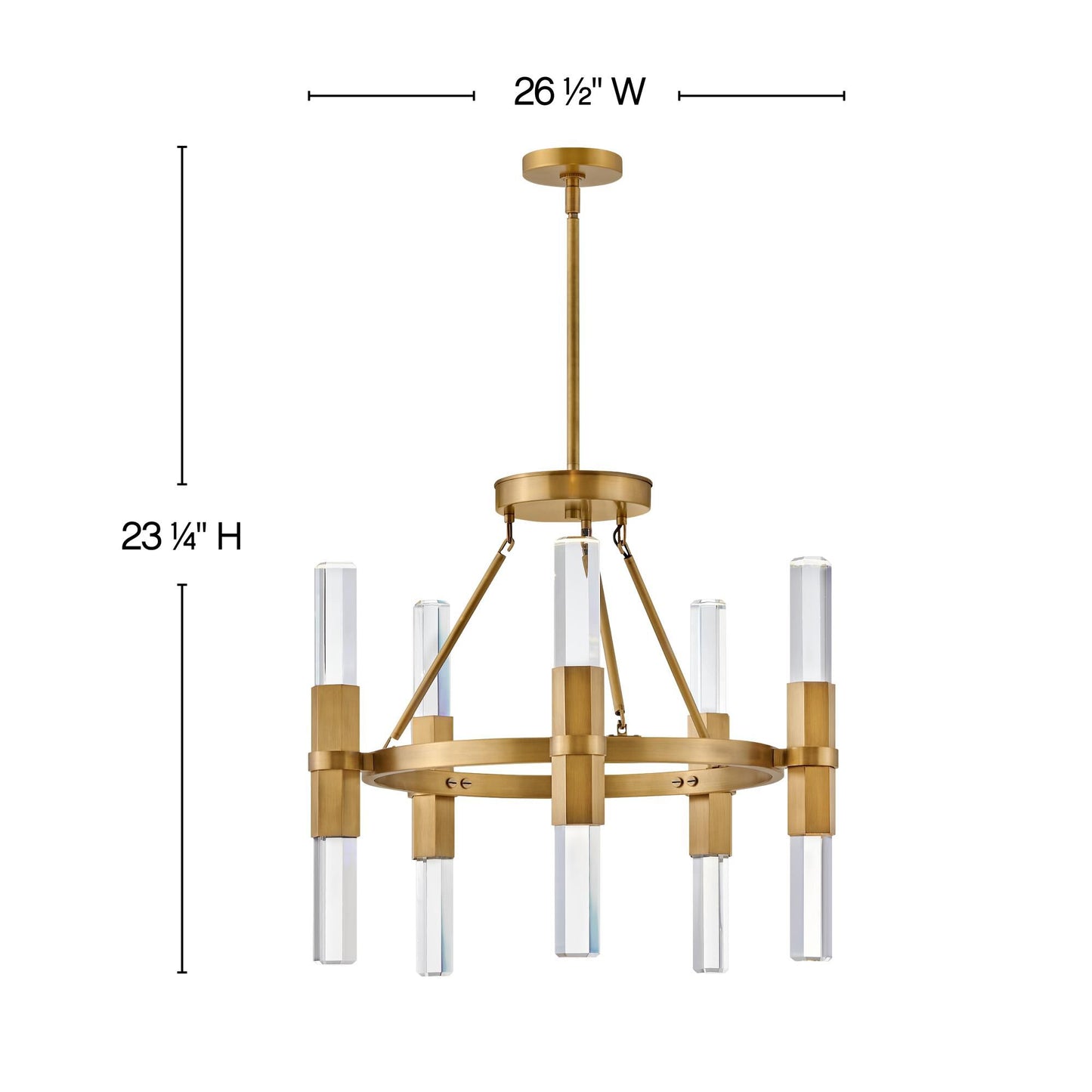 Fredrick Ramond Cecily 26 Inch 6 Light Led Chandelier Cp735995