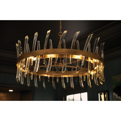 Fredrick Ramond Revel 36 Inch 10 Light Chandelier Cp417295